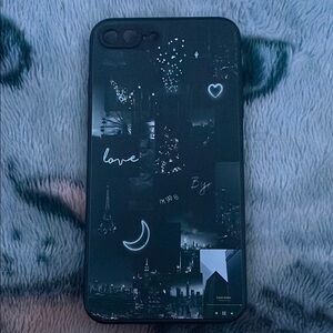 iPhone 7+/iPhone 8+ phone case black & white
